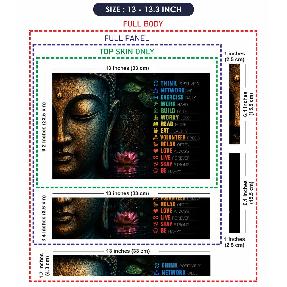 Spiritual Buddha Life Laptop Skin - View 6