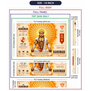 Spiritual Hindu Hanuman Eternal Protector Magazine Laptop Skin - View 7