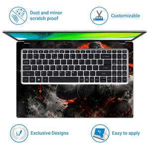 Spiritual Hindu Hanuman Jai Shree Ram Praying Laptop Skin - View 5