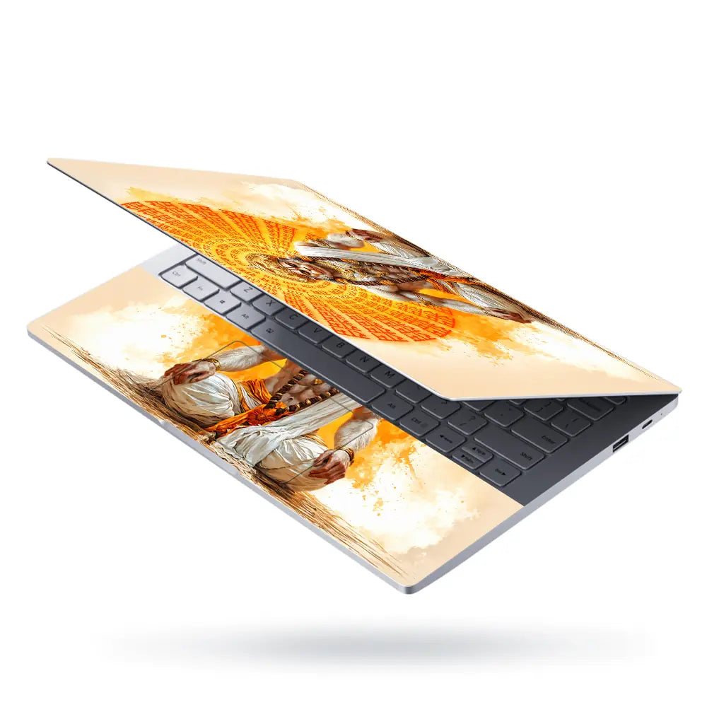 Spiritual Hindu Hanuman Meditation Ram Aura Laptop Skin - View 3