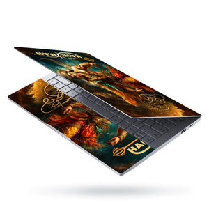 Spiritual Hindu Hanuman Strength Devotion Courage Laptop Skin - View 3