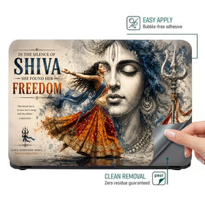 Spiritual Hindu Shiva Freedom Laptop Skin - View 4