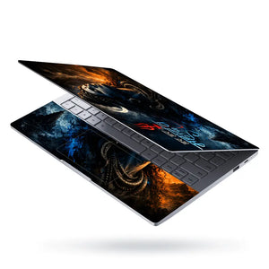 Spiritual Hindu Shiva Har Har Mahadev Face Laptop Skin - View 3