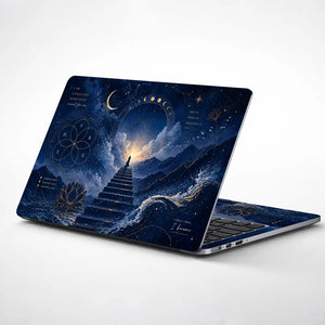 Spiritual Manifestation Moon Stairway Laptop Skin - View 1