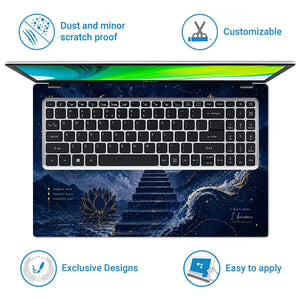 Spiritual Manifestation Moon Stairway Laptop Skin - View 5