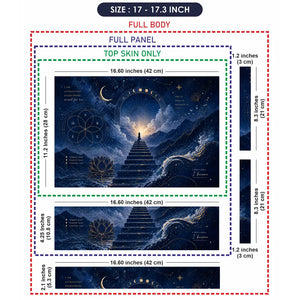 Spiritual Manifestation Moon Stairway Laptop Skin - View 9