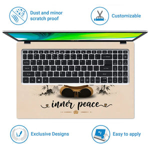Spiritual Po Inner Peace Zen Laptop Skin - View 5
