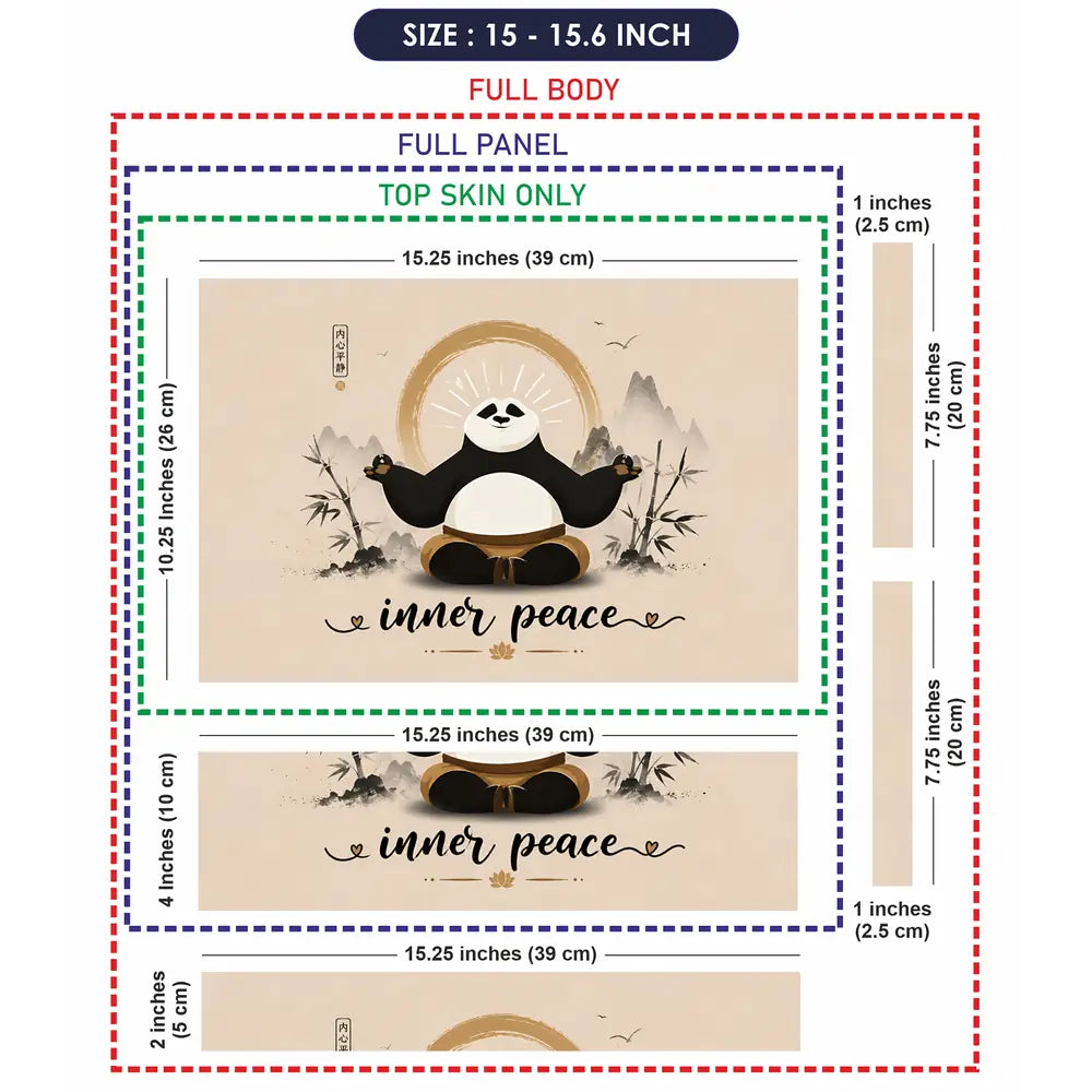 Spiritual Po Inner Peace Zen Laptop Skin - View 8