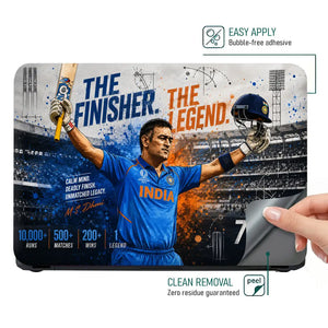 Sports Cricket Dhoni Finisher Legend Laptop Skin - View 4