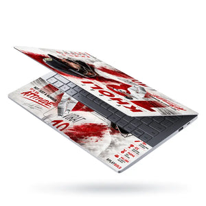 Sports Cricket Kohli Attitude Test Laptop Skin - View 3