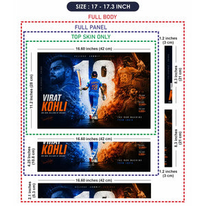Sports Cricket Kohli Billions Of Dreams Laptop Skin - View 9