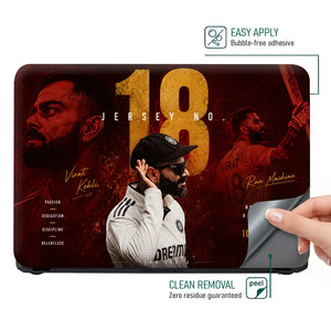 Sports Cricket Kohli Identity 18 Laptop Skin - View 4