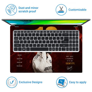 Sports Cricket Kohli Identity 18 Laptop Skin - View 5