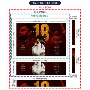 Sports Cricket Kohli Identity 18 Laptop Skin - View 6
