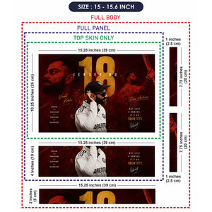 Sports Cricket Kohli Identity 18 Laptop Skin - View 8