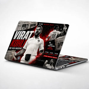 Sports Cricket Kohli King Never Dies Laptop Skin - View 1