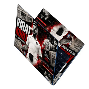 Sports Cricket Kohli King Never Dies Laptop Skin - View 2