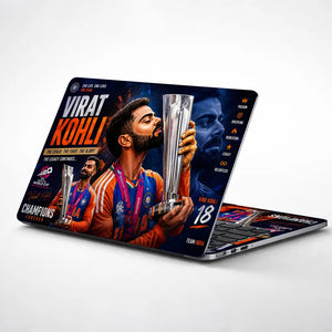 Sports Cricket Kohli T20 World Cup Laptop Skin - View 1