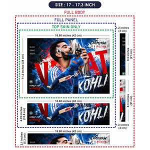Sports Cricket Kohli World Cup 2024 Laptop Skin - View 9
