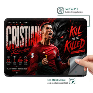 Sports Football Ronaldo Kill Or Be Killed Laptop Skin - View 4