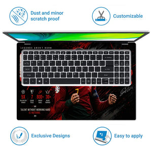 Sports Football Ronaldo Kill Or Be Killed Laptop Skin - View 5