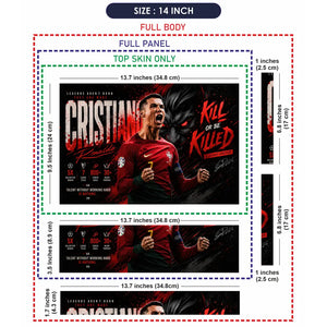 Sports Football Ronaldo Kill Or Be Killed Laptop Skin - View 7