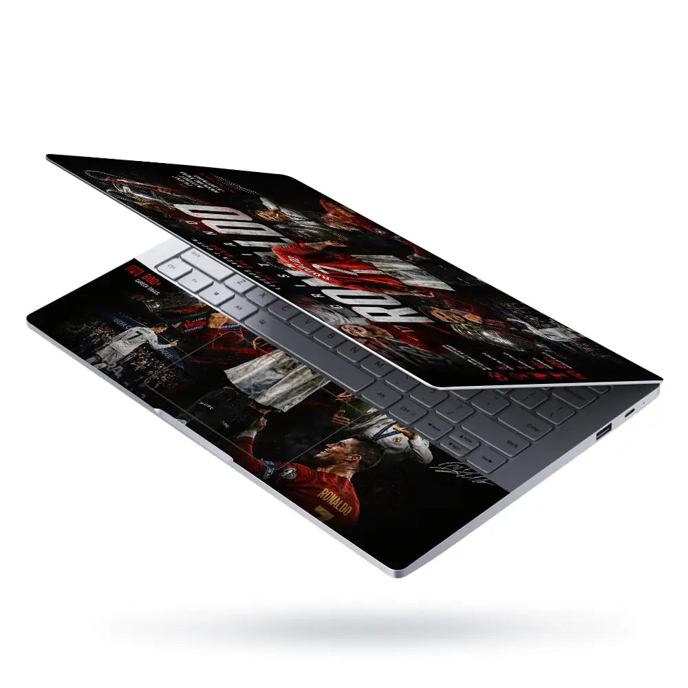 Sports Football Ronaldo Legacy Trophies Laptop Skin - View 3