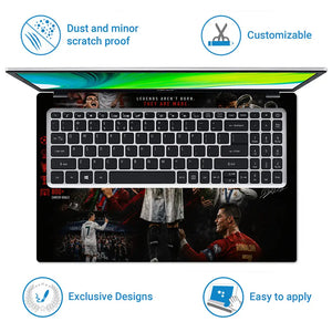 Sports Football Ronaldo Legacy Trophies Laptop Skin - View 5