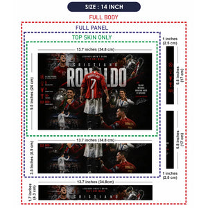 Sports Football Ronaldo Legacy Trophies Laptop Skin - View 7