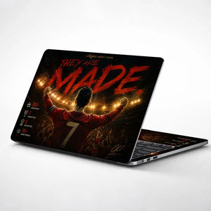 Sports Football Ronaldo They Are Made Laptop Skin - View 1