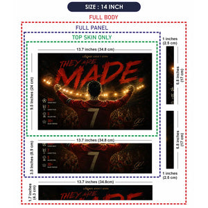 Sports Football Ronaldo They Are Made Laptop Skin - View 7
