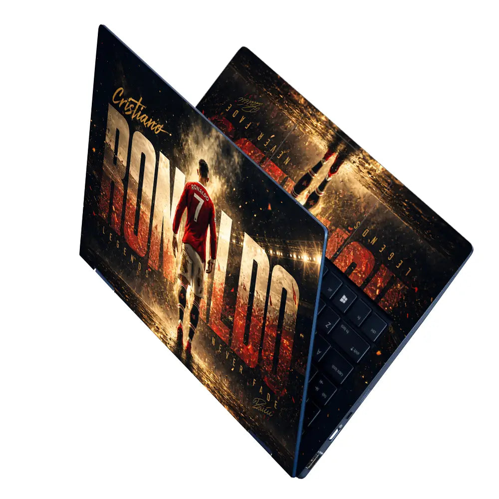 Sports Ronaldo Legends Never Fade Laptop Skin - View 2