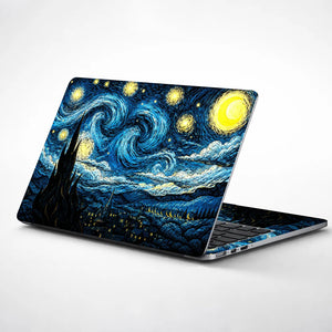Starry Night Village Cypress Laptop Skin - View 1