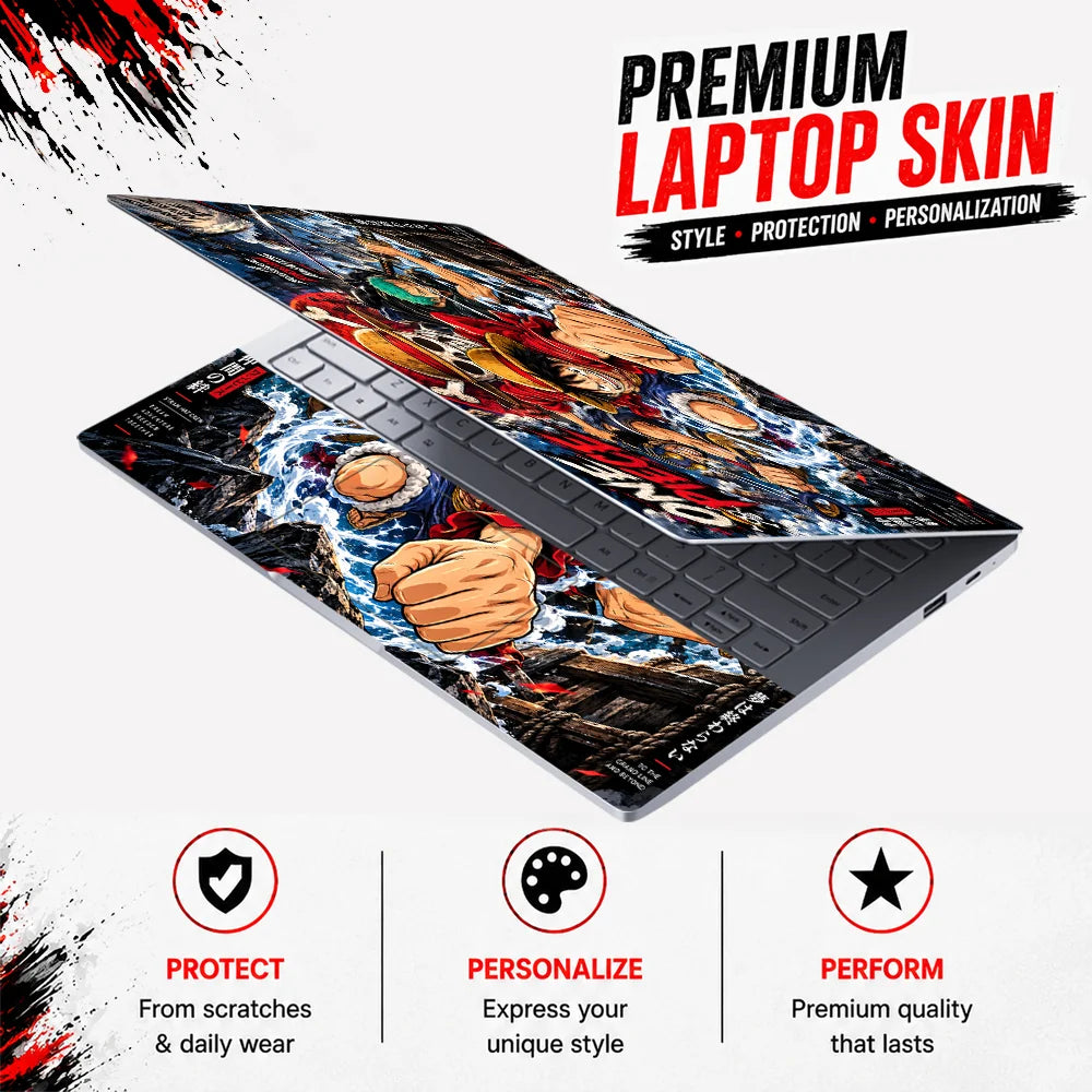 Straw Hat Crew Dreams Beyond the Grand Line Laptop Skin - View 3