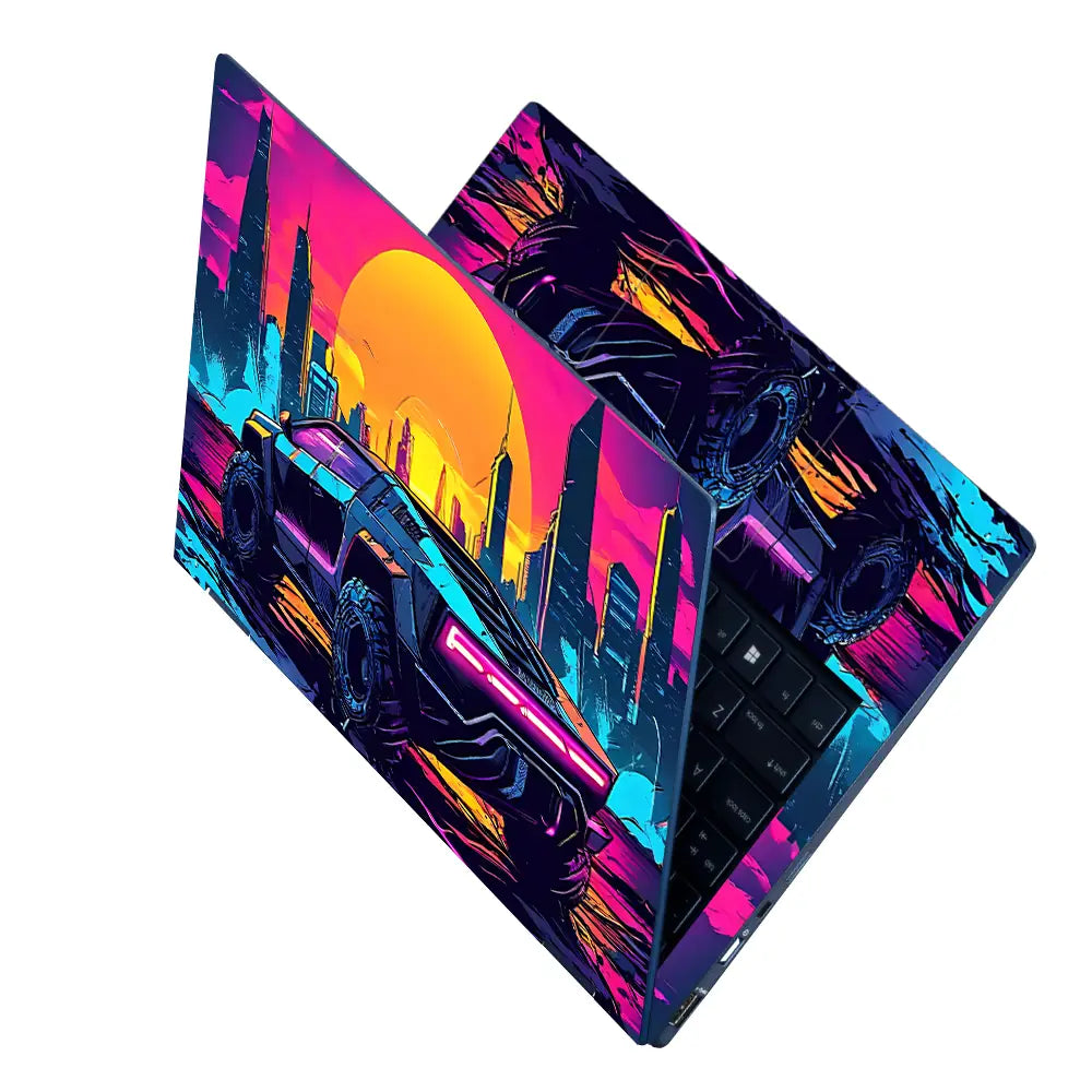 Sunset Skyline Cruise Laptop Skin - View 2