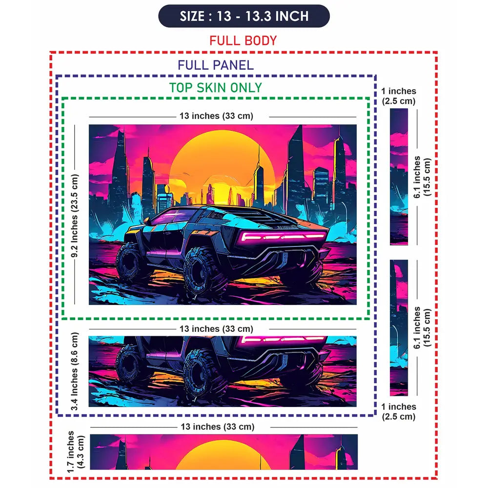 Sunset Skyline Cruise Laptop Skin - View 6