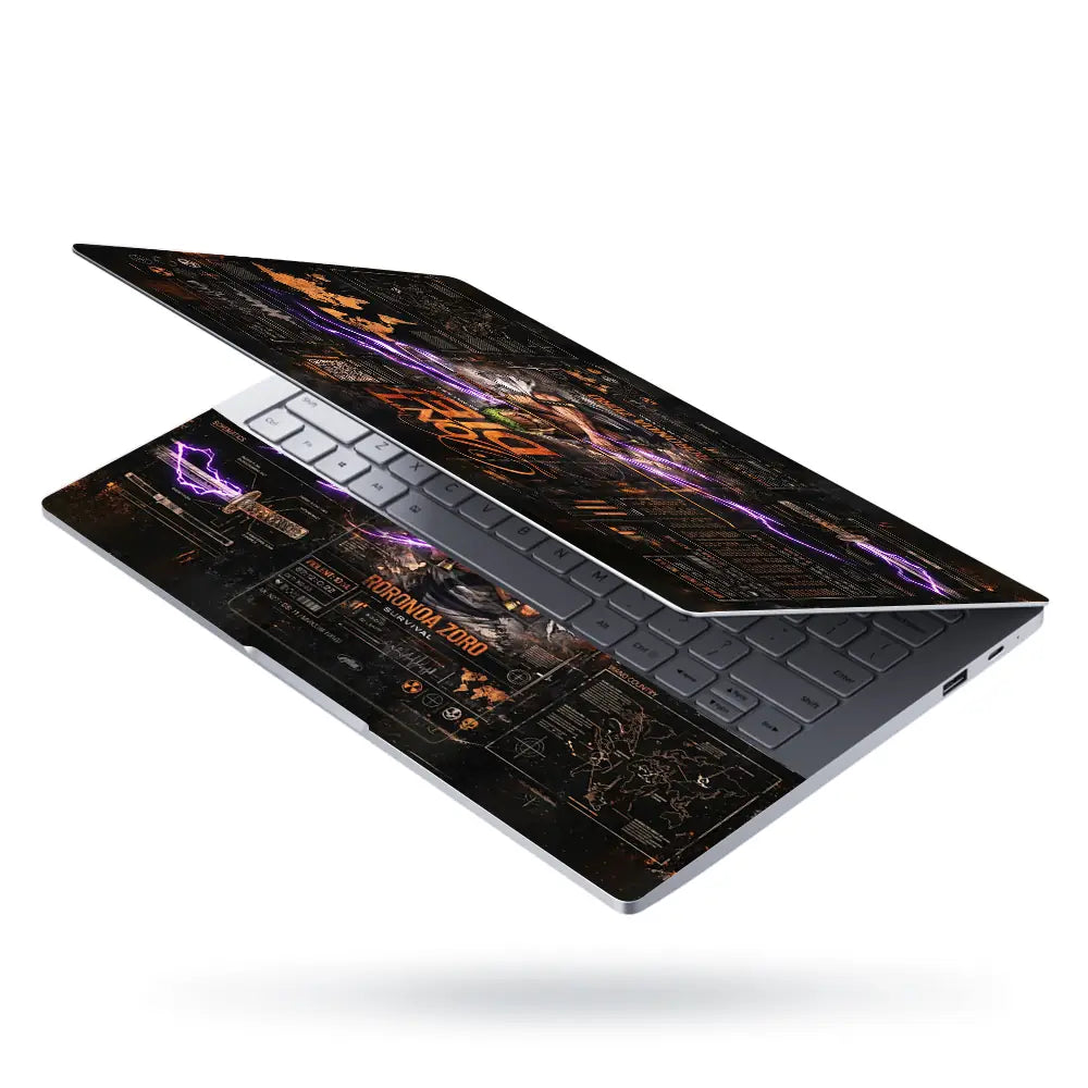 Survival Theme With Roronoa Zoro Laptop Skin - View 3