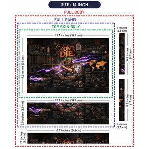 Survival Theme With Roronoa Zoro Laptop Skin - View 7