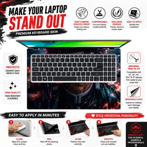 Tanjiro Bloody Sword Rain Laptop Skin - View 5