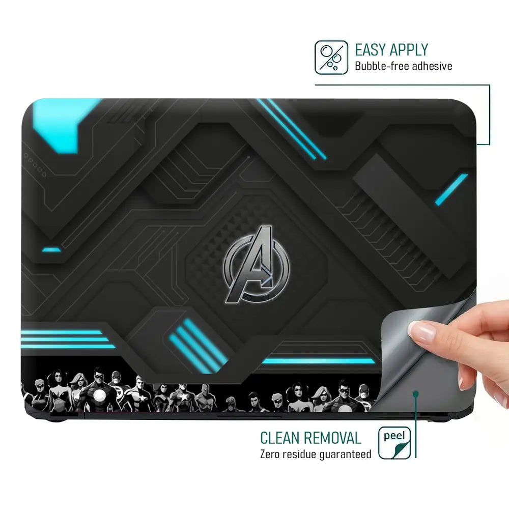 Tech Avengers Laptop Skin - View 4