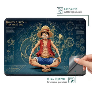 Tech-inspired Anime Pirate Character Laptop Skin - View 4