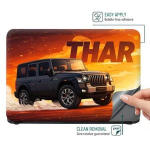 Thar Jeep Off-Road Laptop Skin - View 4