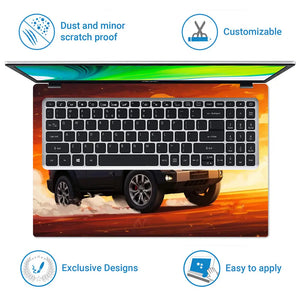 Thar Jeep Off-Road Laptop Skin - View 5
