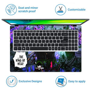 The King of Hell Laptop Skin - View 5