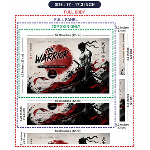 The Warrior Bushido Ronin Laptop Skin - View 9