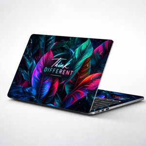 Think Different Neon Foliage Laptop Skin - View 1
