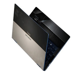 Think Different Split Floral Laptop Skin - View 2