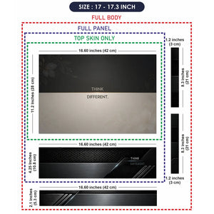 Think Different Split Floral Laptop Skin - View 9