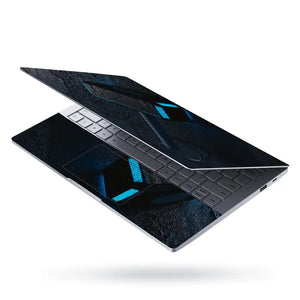 Thor Blue Neon Hammer Laptop Skin - View 3