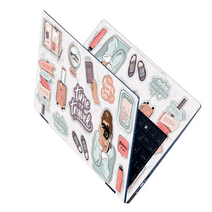 Time to Travel Girl Camera Laptop Skin - View 2